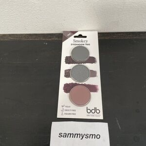 bdb Billion Dollar Brows Eyeshadow Trio Refills- SMOKEY charcoal, midnight, plum